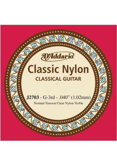 D'addario J2703 Tek Klasik Gitar Teli G