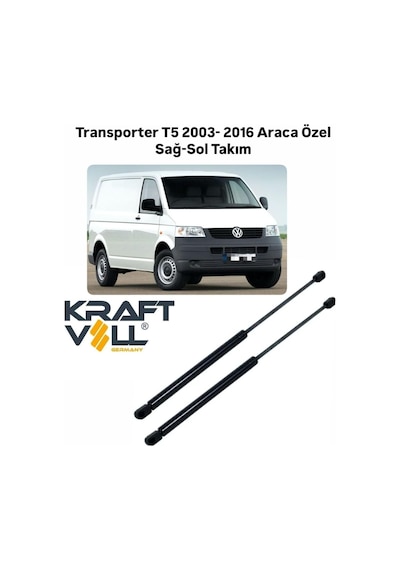 Transporter T5 2003-2016 Arası Araca Özel Sağ-sol Takım Bagaj Amortisörü Standart