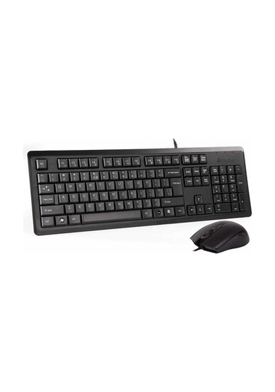 A4tech Kr-9276 Kablolu Usb Q Trk Siyah Klavye - Mouse Set Optik