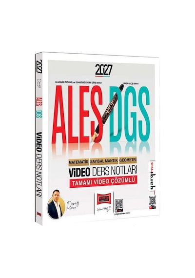 Yargı 2027 Ales Dgs Matematik Sayısal Mantık Geometri Video Ders Notları - Deniz Atalay