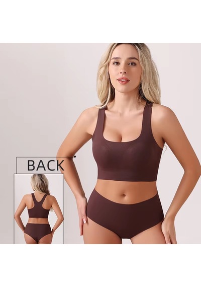 Ece's Design Dikişsiz Sütyen Ve Kısa Balenli, Vücut Şekillendirici, Spor, Gündelik Iç Çamaşırı Takımı W2003 Acı Kahverengi Ece's Design Dikişsiz Sütyen Ve Kısa Balenli, Vücut Şekillendirici, Spor, Gündelik Iç Çamaşırı Takımı W2003 Acı Kahverengi