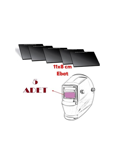 Tr Kaynak Maske Camı 787 Th11, 11x8x3 Cm, Uv/ır Koruma, 5 Adet Ce En/166/167/168/169 Tr Kaynak Maske Camı 787 Th11, 11x8x3 Cm, Uv/ır Koruma, 5 Adet Ce En/166/167/168/169