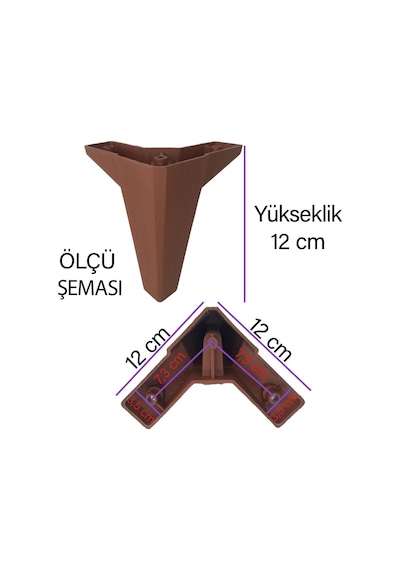 Serdivan 12 Cm Ceviz Ahşap Desenli Lüx Mobilya Kanepe Sehpa Ünite Koltuk Ayağı Baza Ayak Serdivan 12 Cm Ceviz Ahşap Desenli Lüx Mobilya Kanepe Sehpa Ünite Koltuk Ayağı Baza Ayak