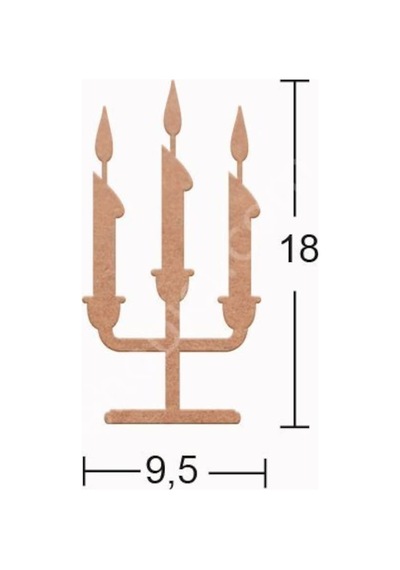 H-141 Dekoratif Ahşap Obje 18 Mm Ayakta Durabilir