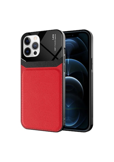 Apple Uyumlu iPhone 12 Pro Max Kilif ?Deri Görünümlü Emiks Kapak 498705184