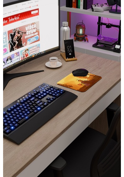 Risk Of Rain Kaymaz Dikişli Kauçuk Oyuncu Mousepad V1 - 22x18 Gaming Mouse Pad Fare Altlığı