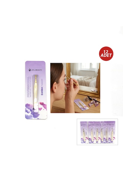 12 Adet Sarı Cımbız 5668