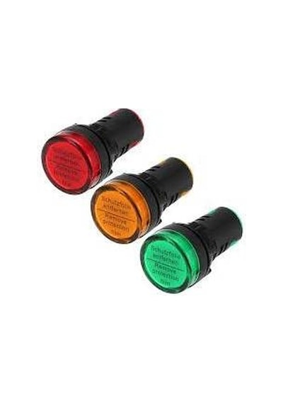 3 Adet Ac 220V Dijital Pano Led Gösterge Işığı Voltmetre Değildir