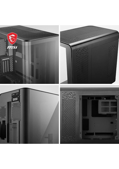 Meg Maestro 700l Pz Mid-tower Bilgisayar Kasası - E-atx, Dikey Gpu Tutucu Ve Pcıe 4.0 Yükseltici Kablo, Gpu Tutucu, Te