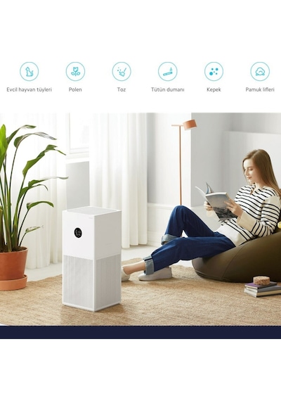 Xiaomi Akıllı Hava Temizleyici - 3 Katmanlı Hepa Filtre, 48 M² Alanetki Ve Ultra Sessiz Çalışma -temiz Hava