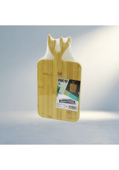 Şık Geyik Boynuz Figürlü Ahşap Kesim Panosu 22x38 Cm 12v