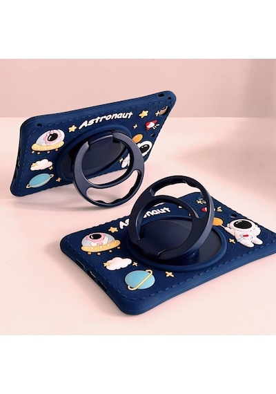 Covpor İpad 11. Nesil A16 11 İnç / 10. Nesil 10.9 İnç Uyumlu Standlı Askılı Karakterli Astronot Çocuk Kılıfı Belirtilmemiş
