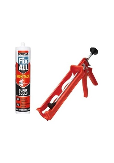 Fixall Hıgh Tack Montaj Silikonu, Korniş Yapıştırıcı 290 Ml Beyaz Silikon Tabancası Diğer