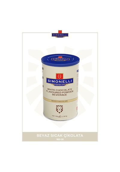 Simonelli Beyaz Çikolata Aromalı Sıcak Çikolota İçecek Tozu 900 G