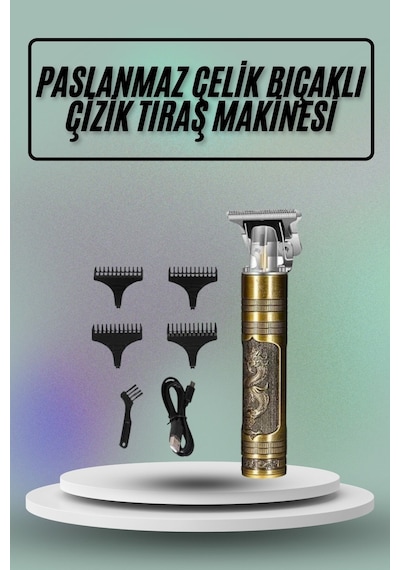 Saç Sakal Vücut Tıraş Makinesi Çizik Atma Makinesi Paslanmaz Çelik -