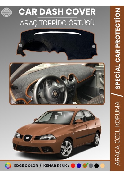 Seat Cordoba 2001-2008 Torpido Örtüsü Ön Göğüs Koruma Torpido Koruma Birebir Uyum Kaymaz - 241 Stiloto