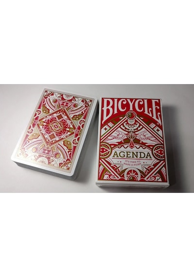 Bicycle Agenda Red Oyun Kağıdı Premium Koleksiyonluk İskambil Kartları Destesi