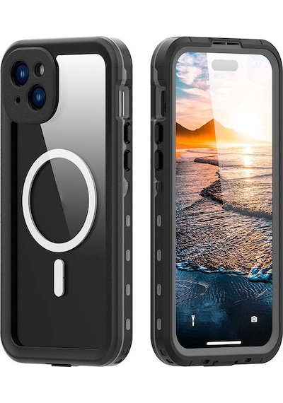Apple Uyumlu iPhone 15 1-1 Su Geçirmez Kılıf-siyah