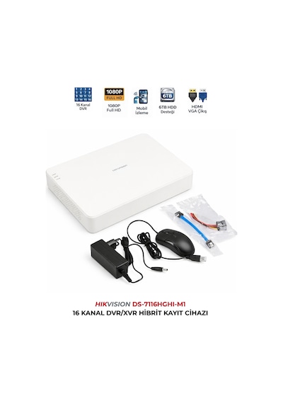 Ds-7116hghı-m1 16 Kanal Dvr Koaksiyel Ses Destekli