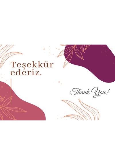 Ny Teşekkür Kartviziti