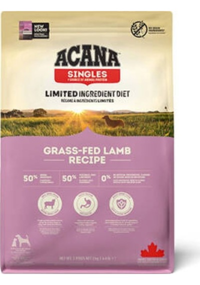 Singles Grass Fed Lamb Kuzulu Elmalı Tahılsız Köpek Maması Tüm Irk Ve Yaşam Evreleri 2 Kg