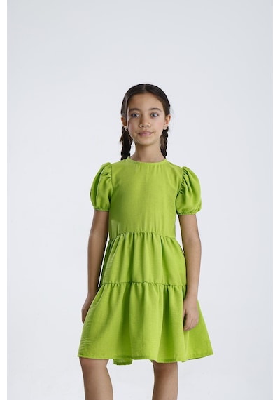 Miababy Basic Düz Elbise Yeşil
