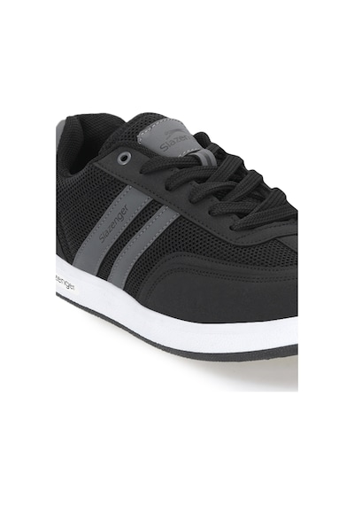 Slazenger Agaın I Erkek Siyah / Koyu Gri Günlük Spor Ayakkabısı Siyah - Gri
