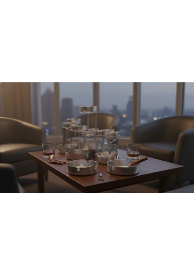 25 Adet Krom Küllük Seti 10cm Otel -restaurant- Cafe