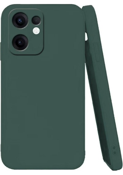 Oppo Reno 13F Uyumlu Silikon Kılıf - Kamera Korumalı Esnek Pastel Renk Kapak - Yeşil