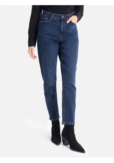 Colins 896 Maria Mom Fit Yüksek Bel Daralan Paça Mavi Kadın Pantolon Cl1065447 Denim