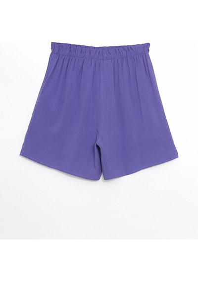 Lcw Eco Lila Beli Lastikli Kadın Şort