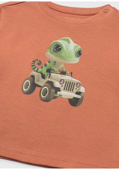 Mayoral Erkek Bebek Baskılı Tshirt Turuncu Turuncu Mayoral Erkek Bebek Baskılı Tshirt Turuncu Turuncu