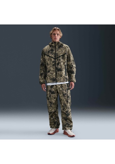 Nike Tech Fleece Windrunner Fz Jacket Camo Erkek Sweatshirt-hv0955-276-tanem Sport Yeşil
