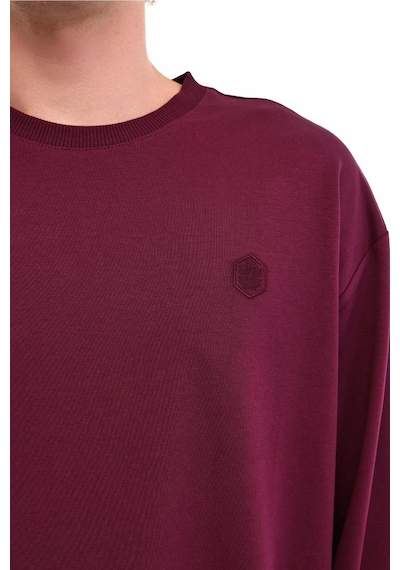 Lumberjack Sn75c Neck Erkek Sweatshırt 5pr Bordo