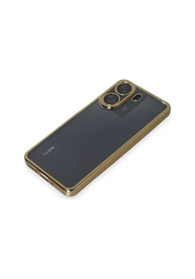 Ilkeshop Newface Xiaomi Redmi 13c Kılıf Razer Lensli Silikon - Gold