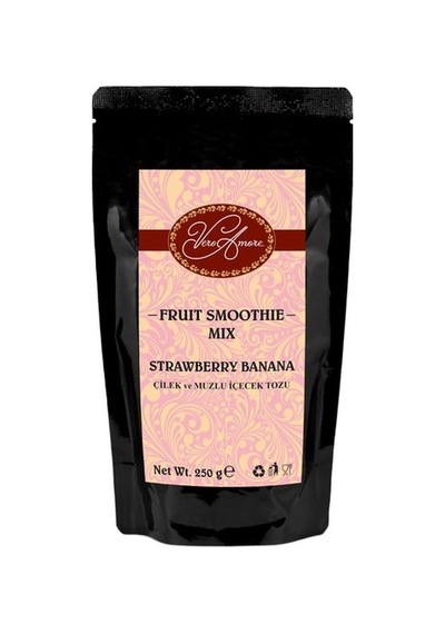 Vero Amore Fruit Smoothie Mix Strawberry Banana Çilek ve Muzlu İçecek Tozu 250 G