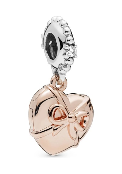 Nur Silver Heart Locket Gümüş Charm Nur-bl00307