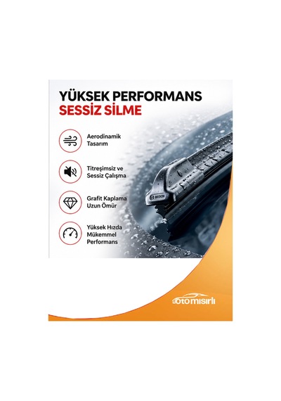 Kia Ev3 2024-2026 Uyumlu Bosch Aerotwin Muz Silecek Takımı Ön Cam 2'li Set