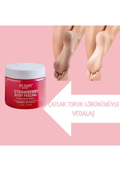 Dr.rain Çilek Aromalı Vucut Peeling & Arındırıcı Nemlendirici