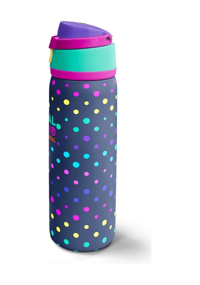 Coral High Lacivert Puantiyeli Desenli Pipetli Ve Direkt İçim Çelik Termos 800 Ml 38534 Lacivert