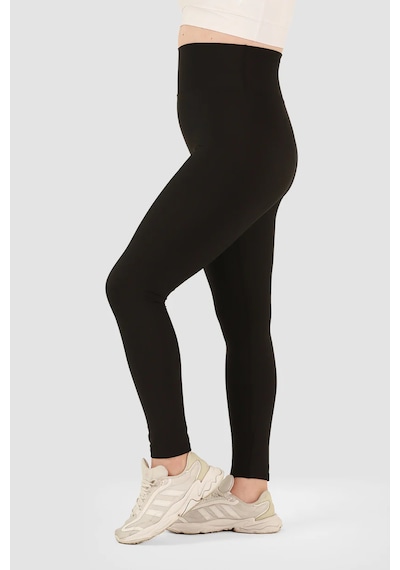 Tekstilla Kadın Büyük Beden Siyah Tayt Siyah