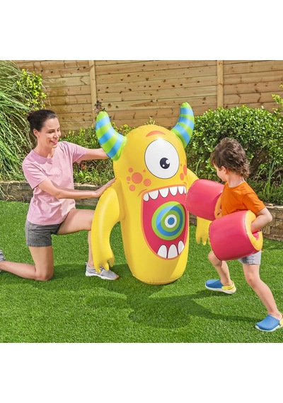 Bestway Kids Şişirilebilir Canavar Nakavt Bop Çantası Boks Eldive