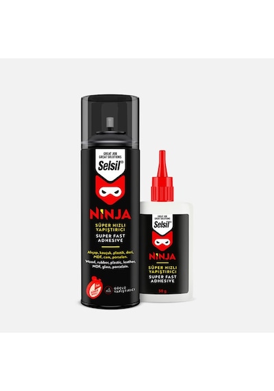 Selsil Ninja Süper Hızlı Yapıştırıcı Kit 200 Ml+50 Gr