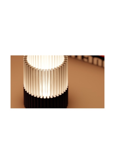 Modern Dalgalı Tasarım Dekoratif Led Gece Lambası - Usb Girişli Şık Masa Lambası