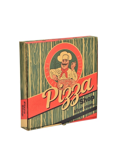 Miyo Ambalaj Pizza Kutusu  Oluklu Karton Baskıl 36 CM 100'lü 36 x 36 x 4 CM