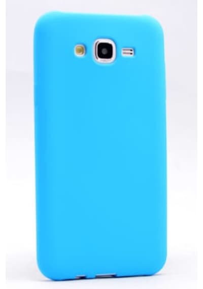 Samsung Galaxy Uyumlu J7 Kılıf Esnek Yapılı İnce Slim Silikon Kapak Ryc/premier Saks Mavisi