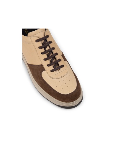 Deery Hakiki Deri Vizon Rengi Erkek Sneaker Ayakkabı - 01965Mvzne04 Vizon Deery Hakiki Deri Vizon Rengi Erkek Sneaker Ayakkabı - 01965Mvzne04 Vizon