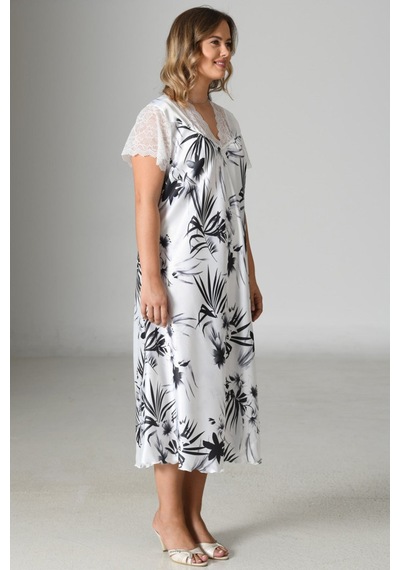 Yake Store Saten - Xl Tunık - Whıte