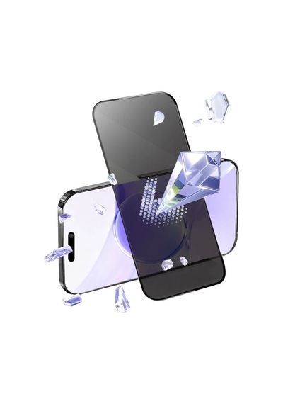 Apple İphone 13 Pro Max Bilvis 5in1 5d Magic Hayalet Cam Ekran Koruyucu - Siyah