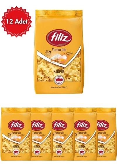 Filiz Yumurtalı Kırpık Makarna X 12 Adet Geleneksel Çorbalık &amp Yemeklik Besleyici Seçim